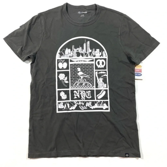 Madewell Other - New Madewell Mens All Day Tee Shirt NYC Graphic Size Small
